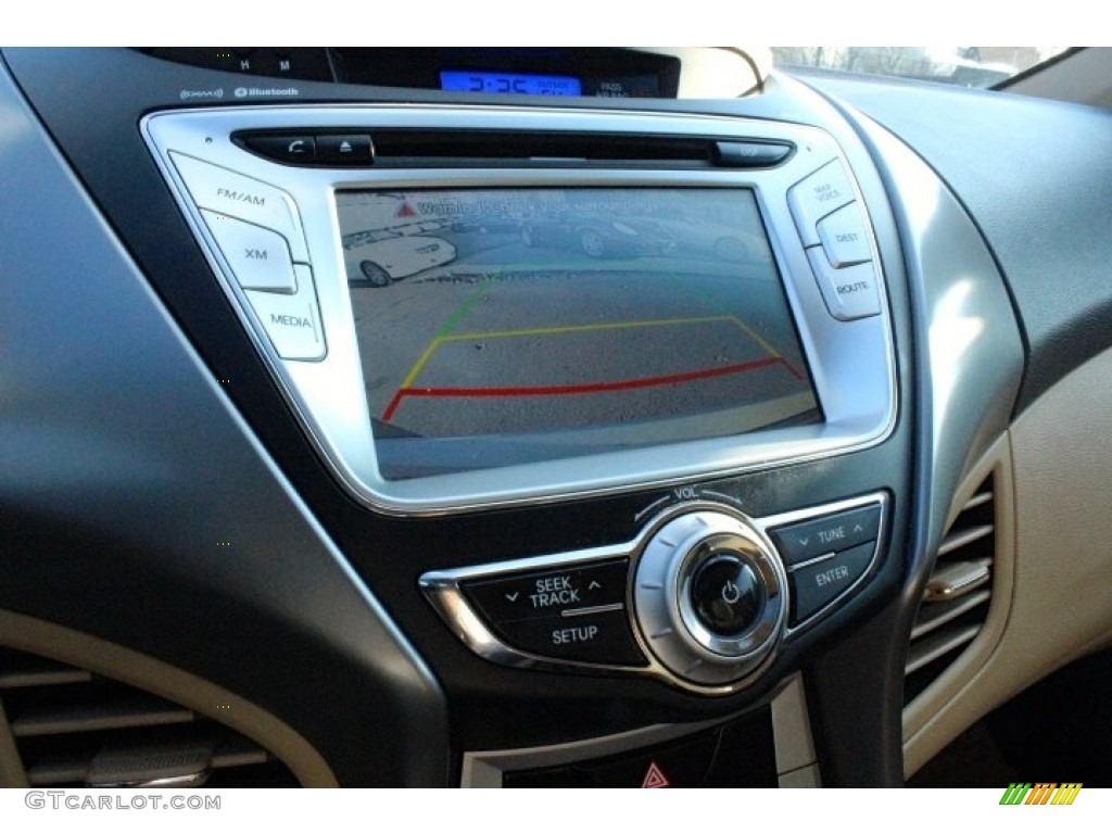 2012 Elantra Limited - Blue Sky Metallic / Beige photo #28