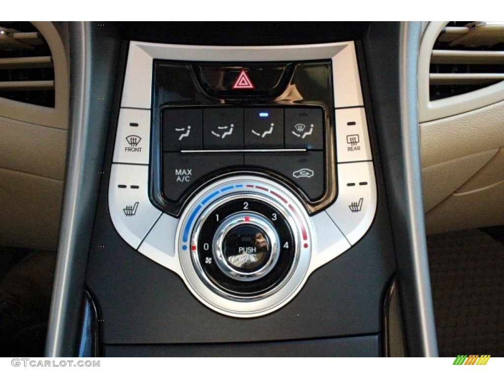2012 Elantra Limited - Blue Sky Metallic / Beige photo #30