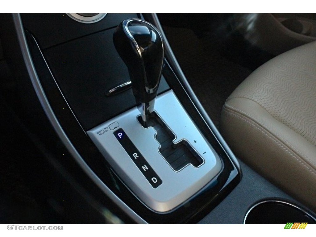 2012 Elantra Limited - Blue Sky Metallic / Beige photo #31