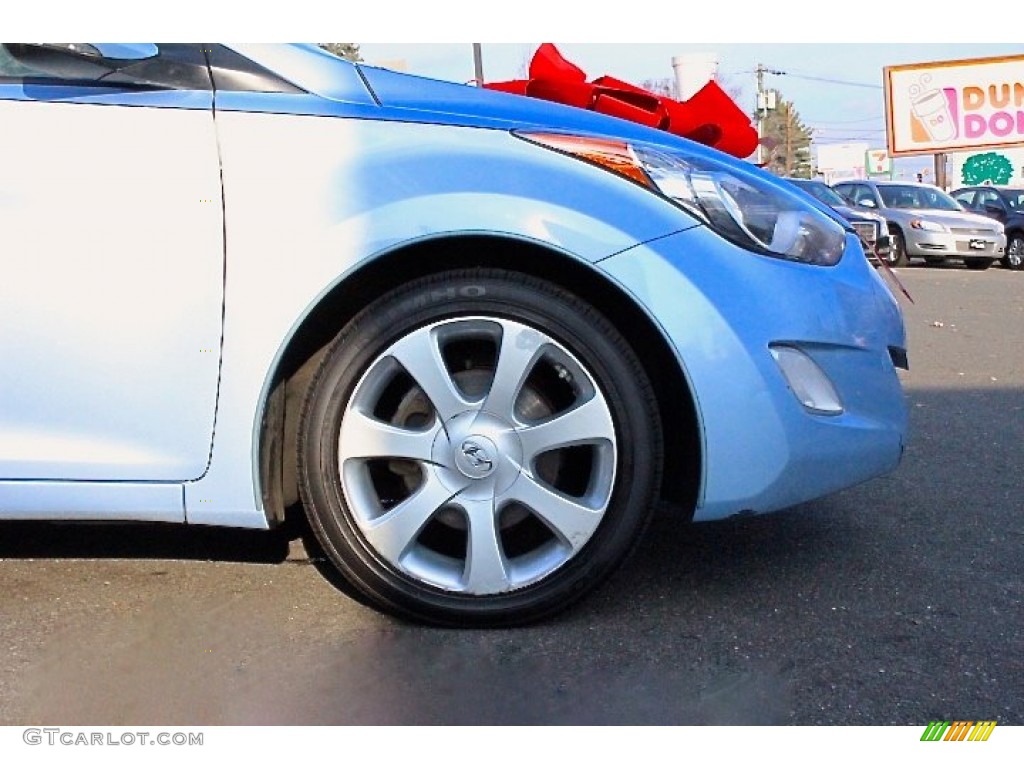2012 Elantra Limited - Blue Sky Metallic / Beige photo #44