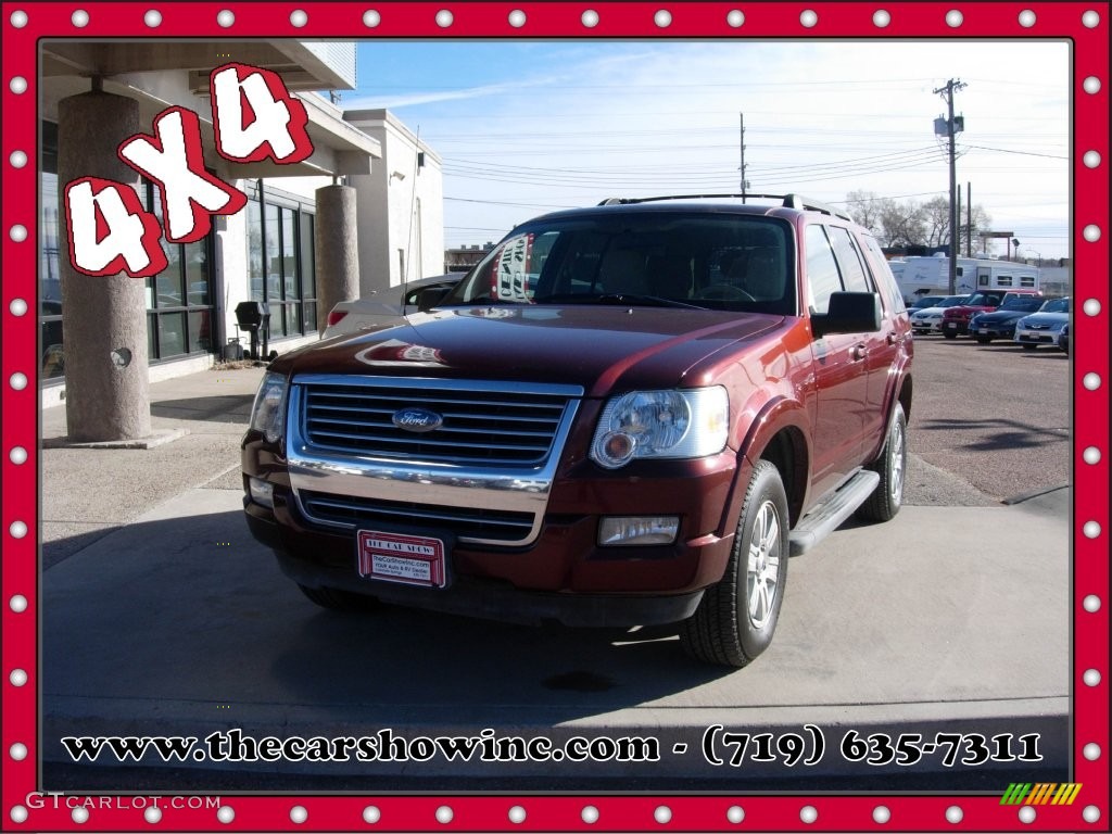 2010 Explorer XLT 4x4 - Dark Copper Metallic / Camel photo #1