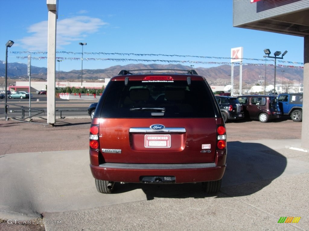 2010 Explorer XLT 4x4 - Dark Copper Metallic / Camel photo #4