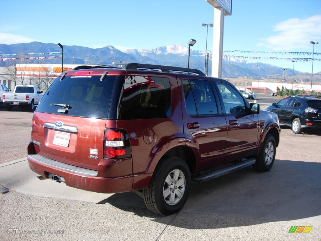 2010 Explorer XLT 4x4 - Dark Copper Metallic / Camel photo #5