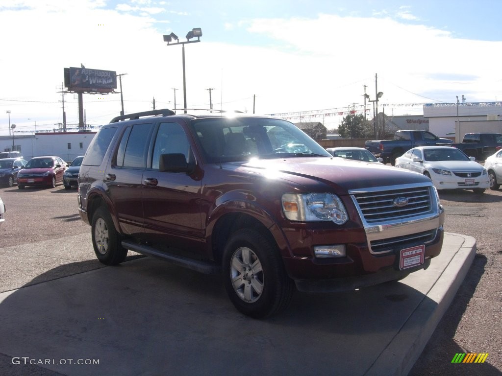 2010 Explorer XLT 4x4 - Dark Copper Metallic / Camel photo #7