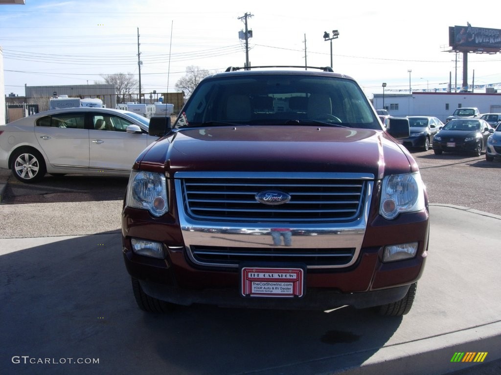 2010 Explorer XLT 4x4 - Dark Copper Metallic / Camel photo #8