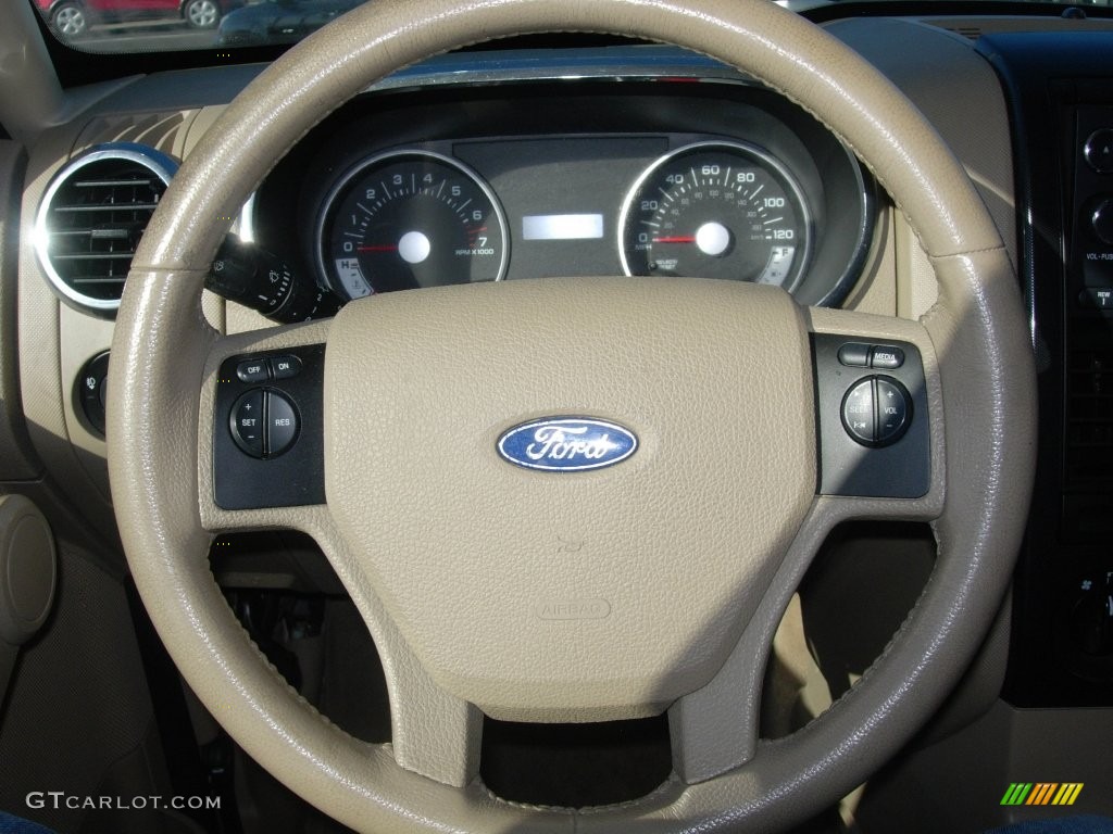 2010 Explorer XLT 4x4 - Dark Copper Metallic / Camel photo #21