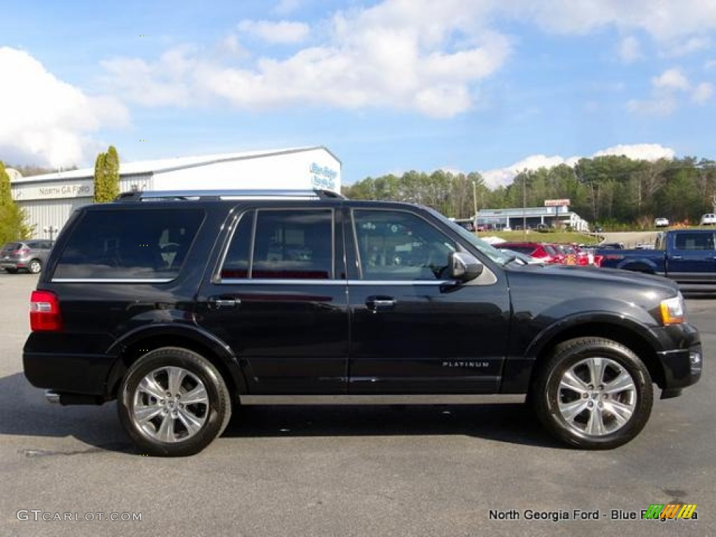 2015 Expedition Platinum 4x4 - Tuxedo Black Metallic / Platinum Brunello photo #6