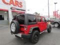 2011 Flame Red Jeep Wrangler Unlimited Sahara 4x4  photo #8