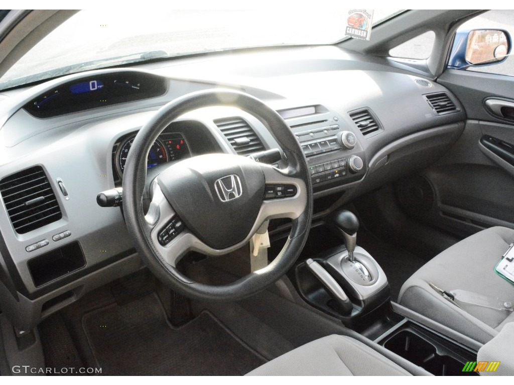 2008 Civic EX Sedan - Atomic Blue Metallic / Gray photo #10