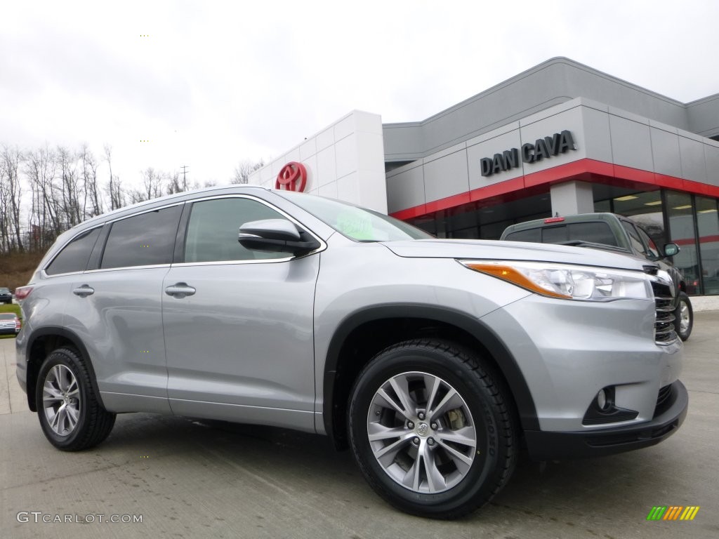 2015 Highlander XLE AWD - Silver Sky Metallic / Black photo #1