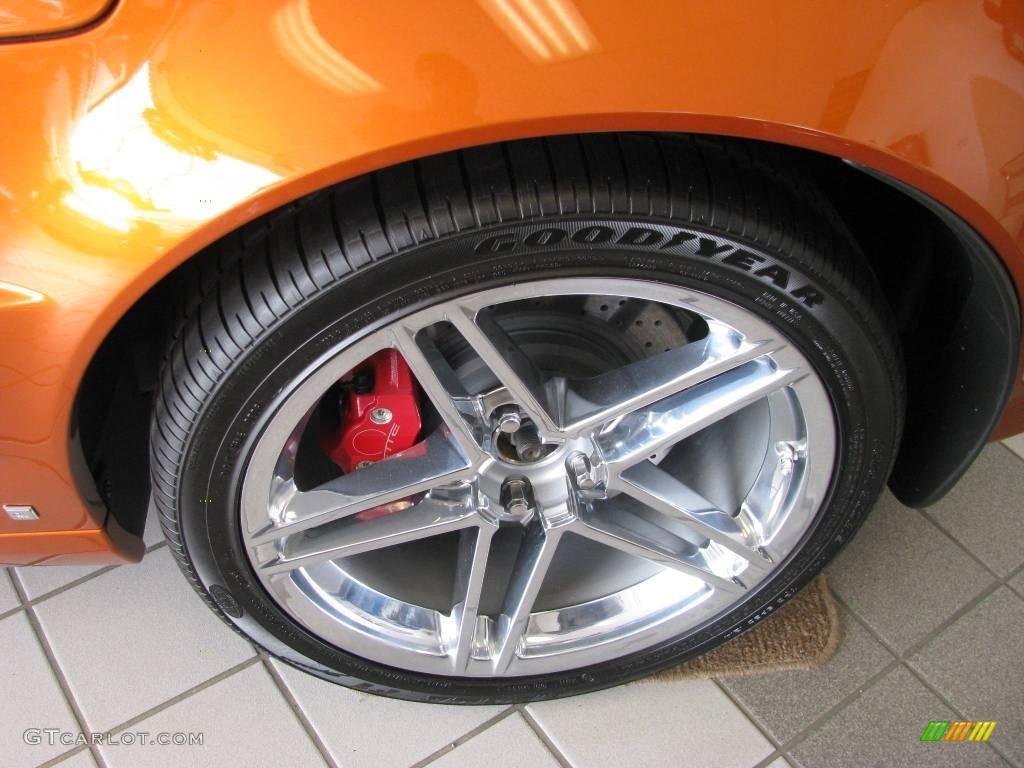 2008 Corvette Z06 - Atomic Orange Metallic / Ebony photo #7