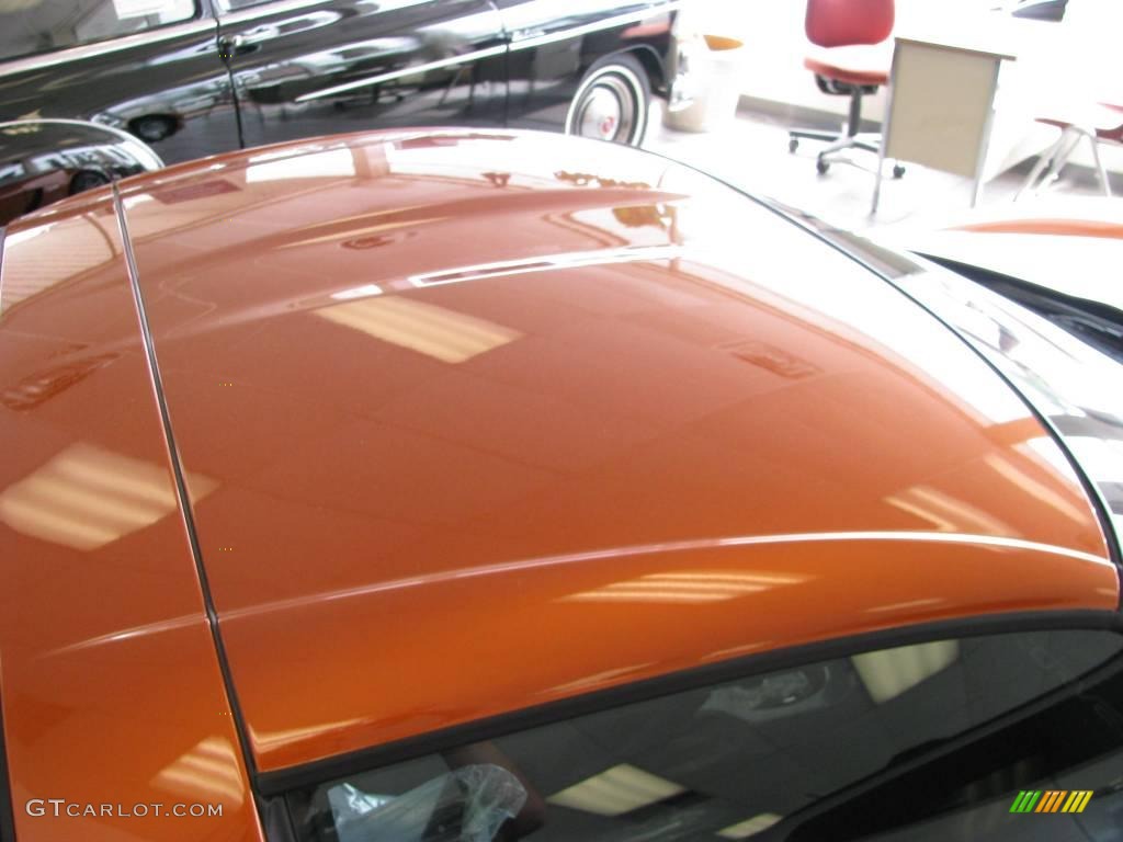 2008 Corvette Z06 - Atomic Orange Metallic / Ebony photo #14