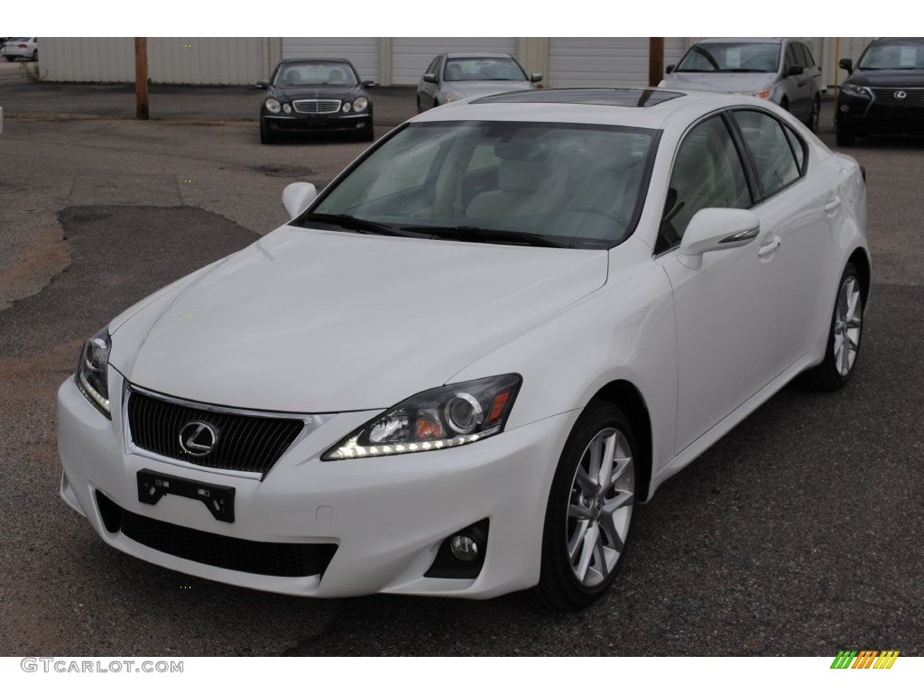 2013 IS 250 AWD - Starfire White Pearl / Light Gray photo #1