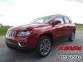 Deep Cherry Red Crystal Pearl 2016 Jeep Compass High Altitude