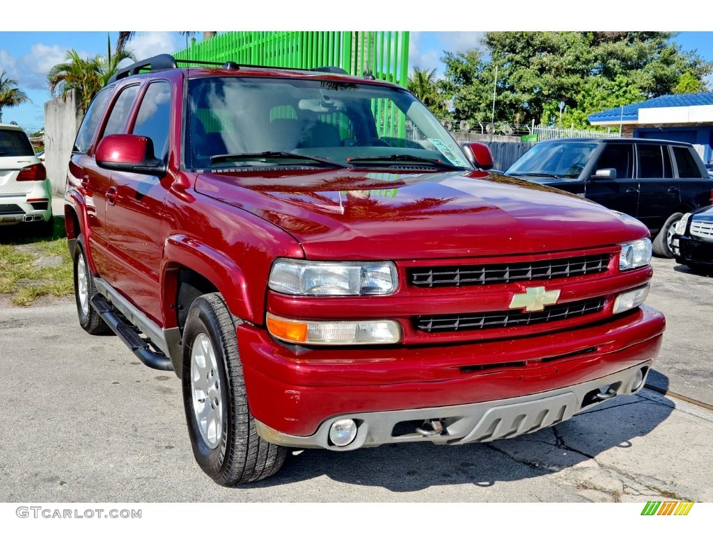 2005 Tahoe Z71 4x4 - Sport Red Metallic / Tan/Neutral photo #3