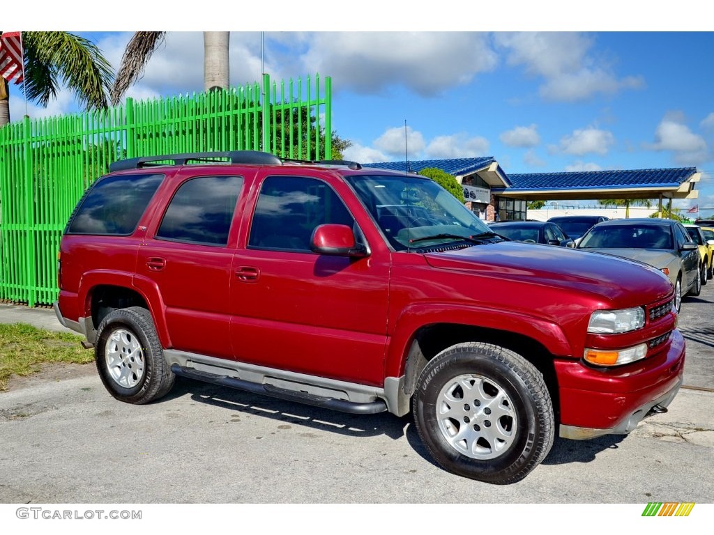 2005 Tahoe Z71 4x4 - Sport Red Metallic / Tan/Neutral photo #5