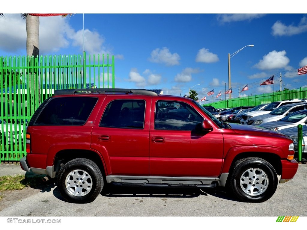 2005 Tahoe Z71 4x4 - Sport Red Metallic / Tan/Neutral photo #7