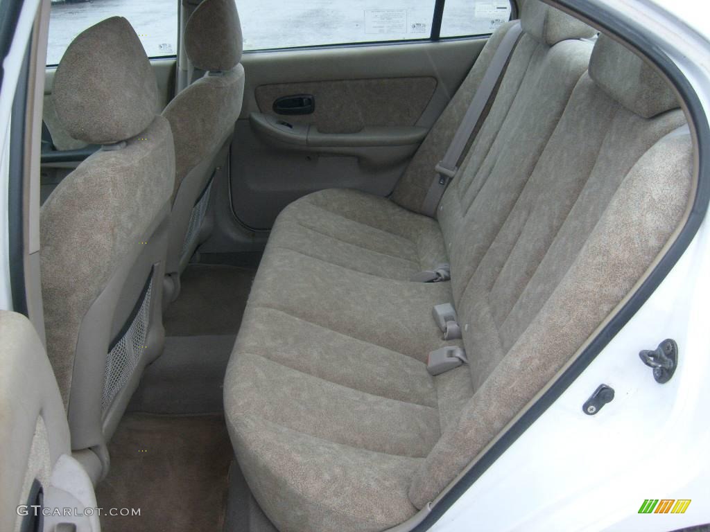 2001 Elantra GLS - Noble White / Beige photo #13