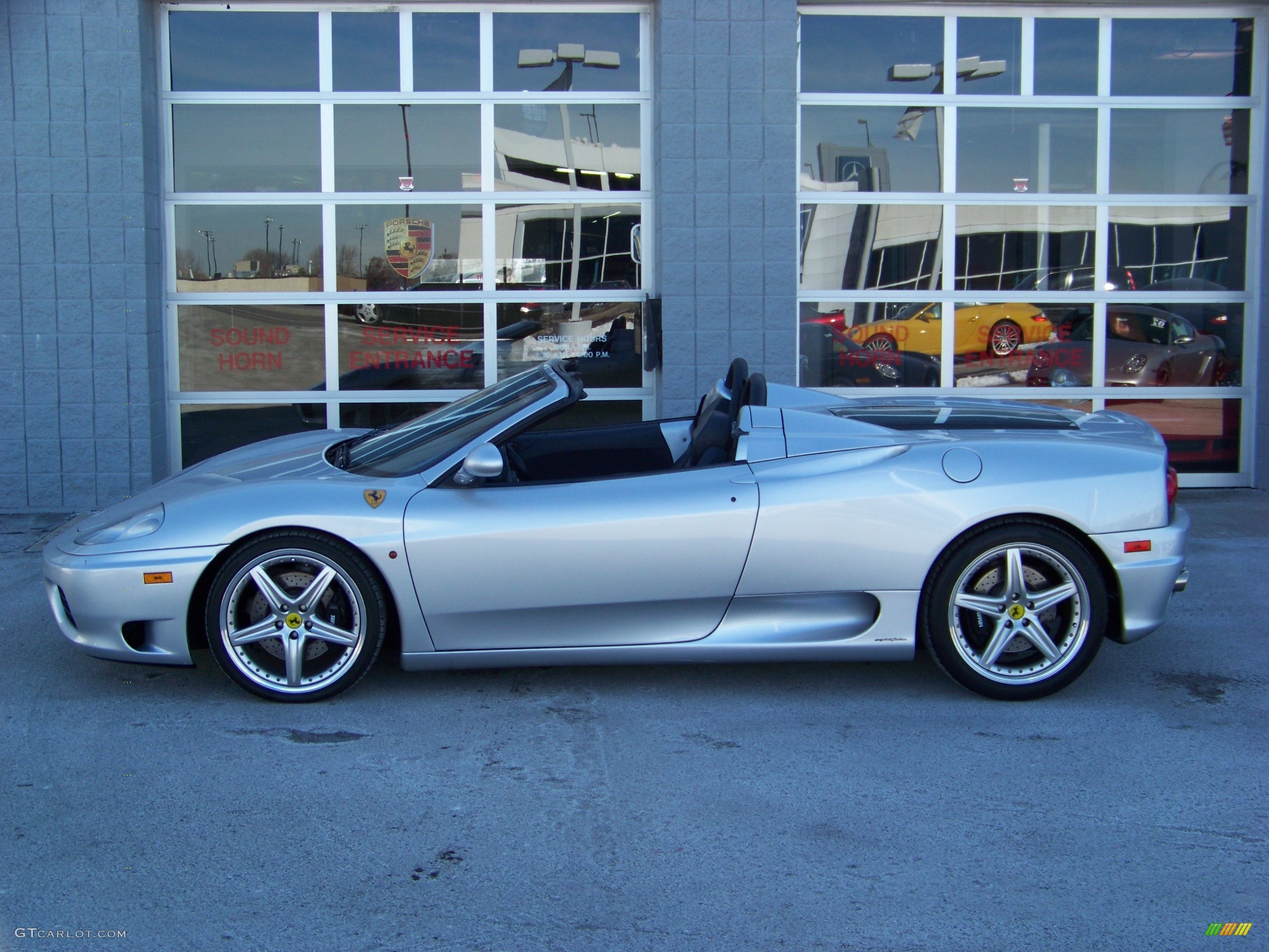 2001 360 Spider - Argento Nurburgring (Silver) / Blue photo #9