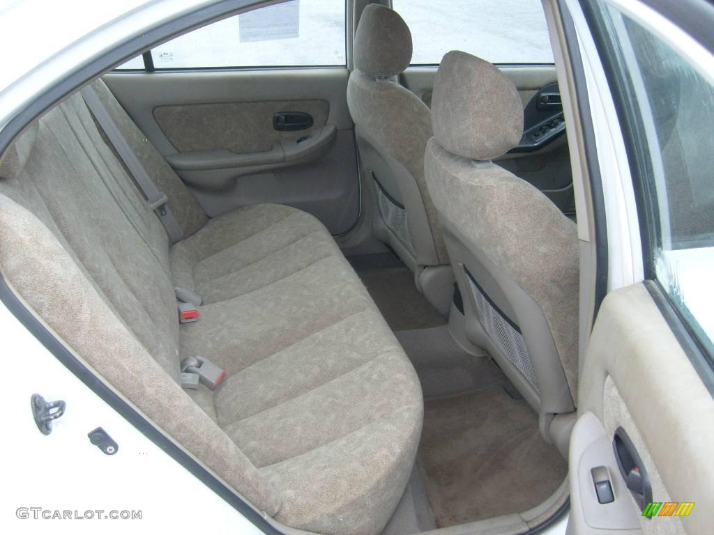 2001 Elantra GLS - Noble White / Beige photo #15