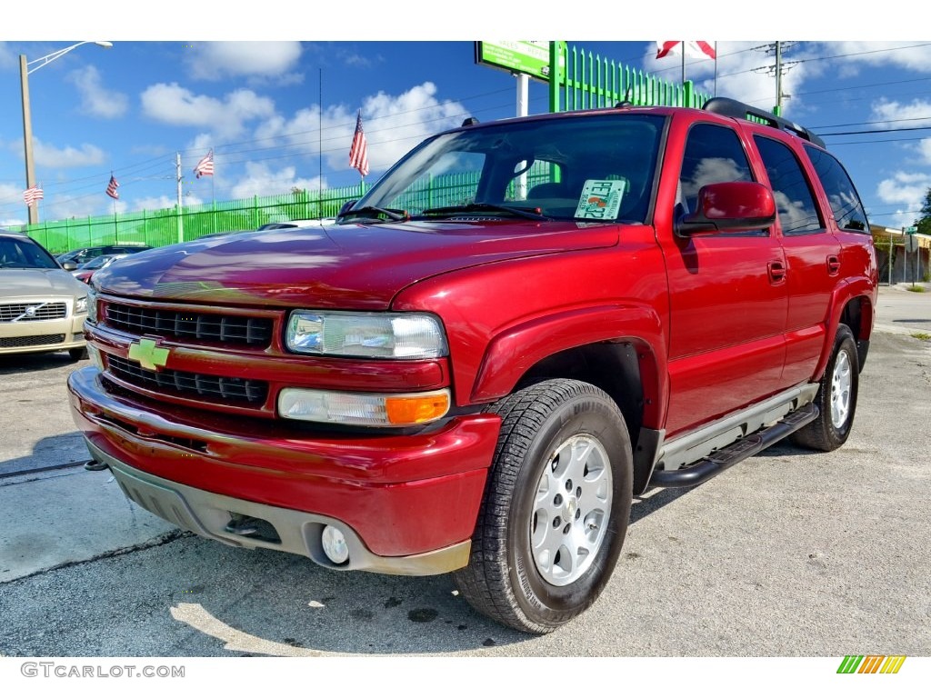 2005 Tahoe Z71 4x4 - Sport Red Metallic / Tan/Neutral photo #72