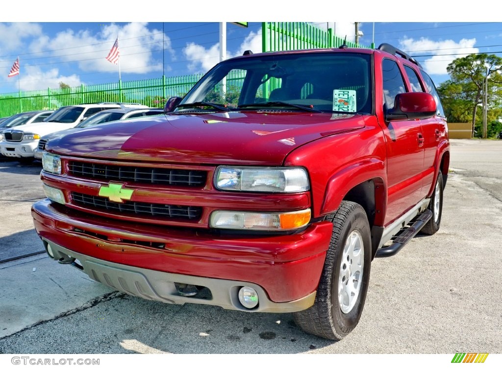 2005 Tahoe Z71 4x4 - Sport Red Metallic / Tan/Neutral photo #73