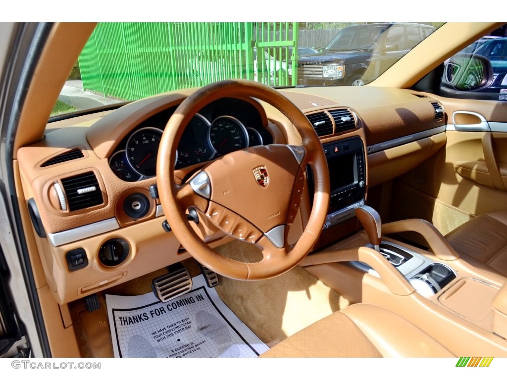 2004 Porsche Cayenne S Havanna/Sand Beige Dashboard Photo #109379529