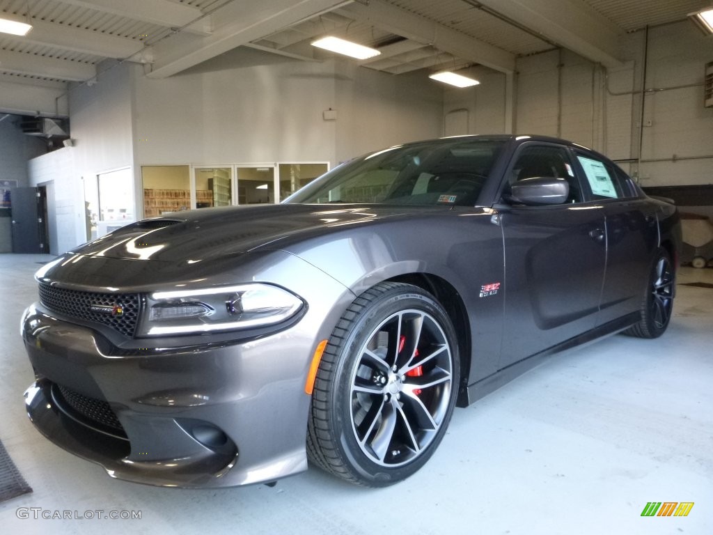 2016 Charger R/T Scat Pack - Granite Crystal Metallic / Black photo #1