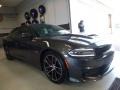 2016 Granite Crystal Metallic Dodge Charger R/T Scat Pack  photo #10