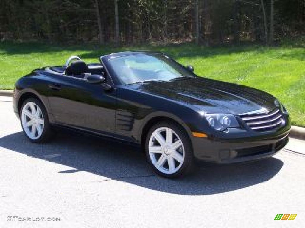 2006 Crossfire Limited Roadster - Black / Dark Slate Gray/Medium Slate Gray photo #3