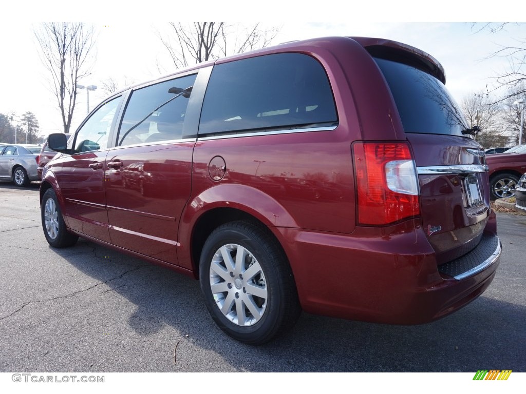 2016 Town & Country LX - Deep Cherry Red Crystal Pearl / Dark Frost Beige/Medium Frost Beige photo #2