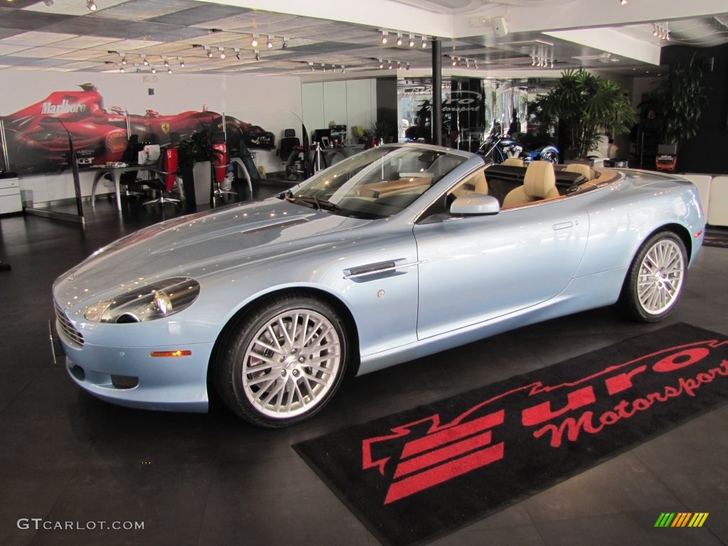 2009 DB9 Volante - Glacial Blue / Sandstorm photo #1