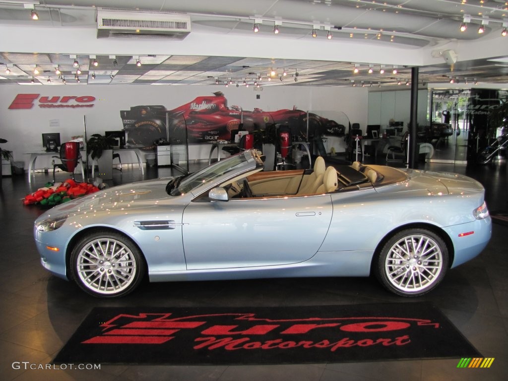 2009 DB9 Volante - Glacial Blue / Sandstorm photo #6