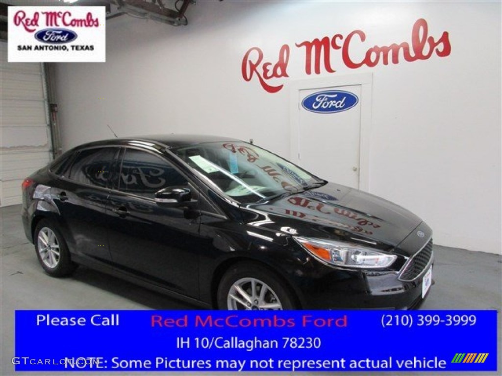 2016 Focus SE Sedan - Shadow Black / Charcoal Black photo #1