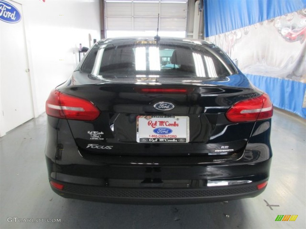 2016 Focus SE Sedan - Shadow Black / Charcoal Black photo #6