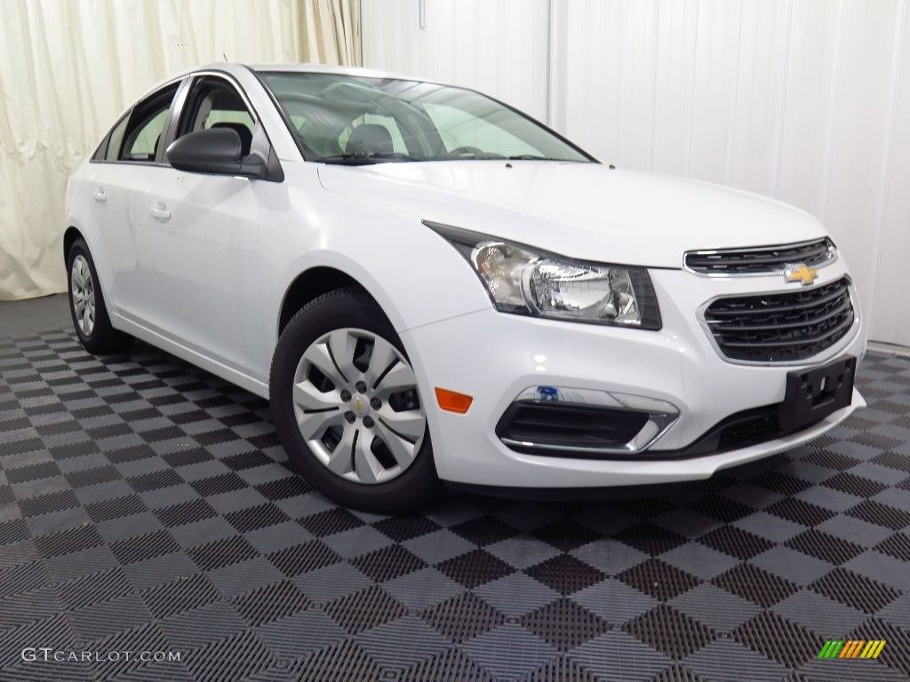 2015 Cruze LS - Summit White / Jet Black/Medium Titanium photo #1