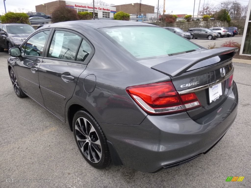 2013 Civic Si Sedan - Polished Metal Metallic / Black photo #3
