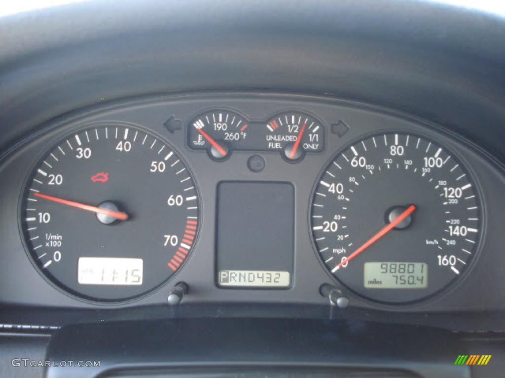 1999 Passat GLX V6 Sedan - Royal Green Pearl / Black photo #9