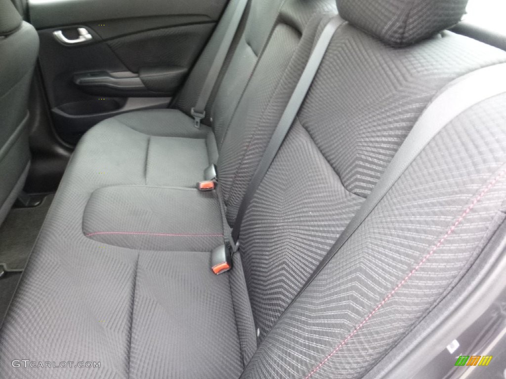 2013 Civic Si Sedan - Polished Metal Metallic / Black photo #16