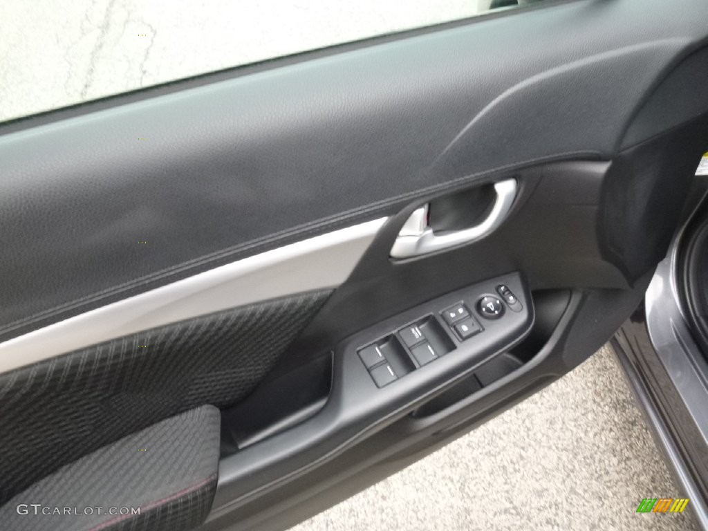 2013 Civic Si Sedan - Polished Metal Metallic / Black photo #19