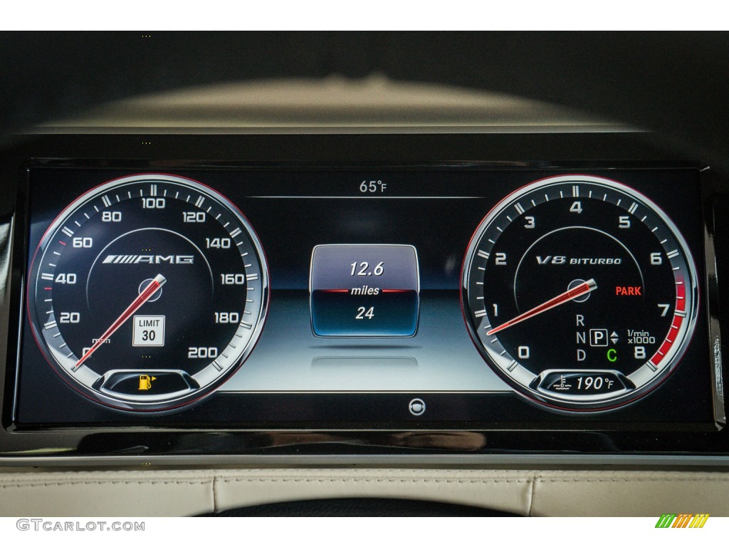 2016 Mercedes-Benz S 63 AMG 4Matic Sedan Gauges Photo #109398619