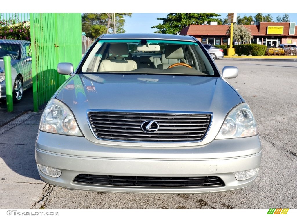 2002 LS 430 - Millennium Silver Metallic / Ecru Beige photo #2