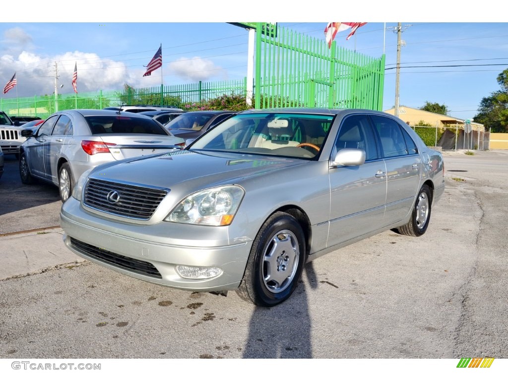 2002 LS 430 - Millennium Silver Metallic / Ecru Beige photo #3