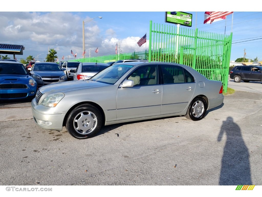 2002 LS 430 - Millennium Silver Metallic / Ecru Beige photo #4