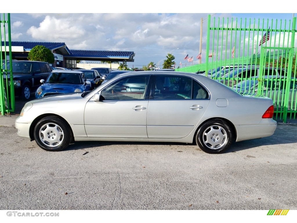 2002 LS 430 - Millennium Silver Metallic / Ecru Beige photo #5