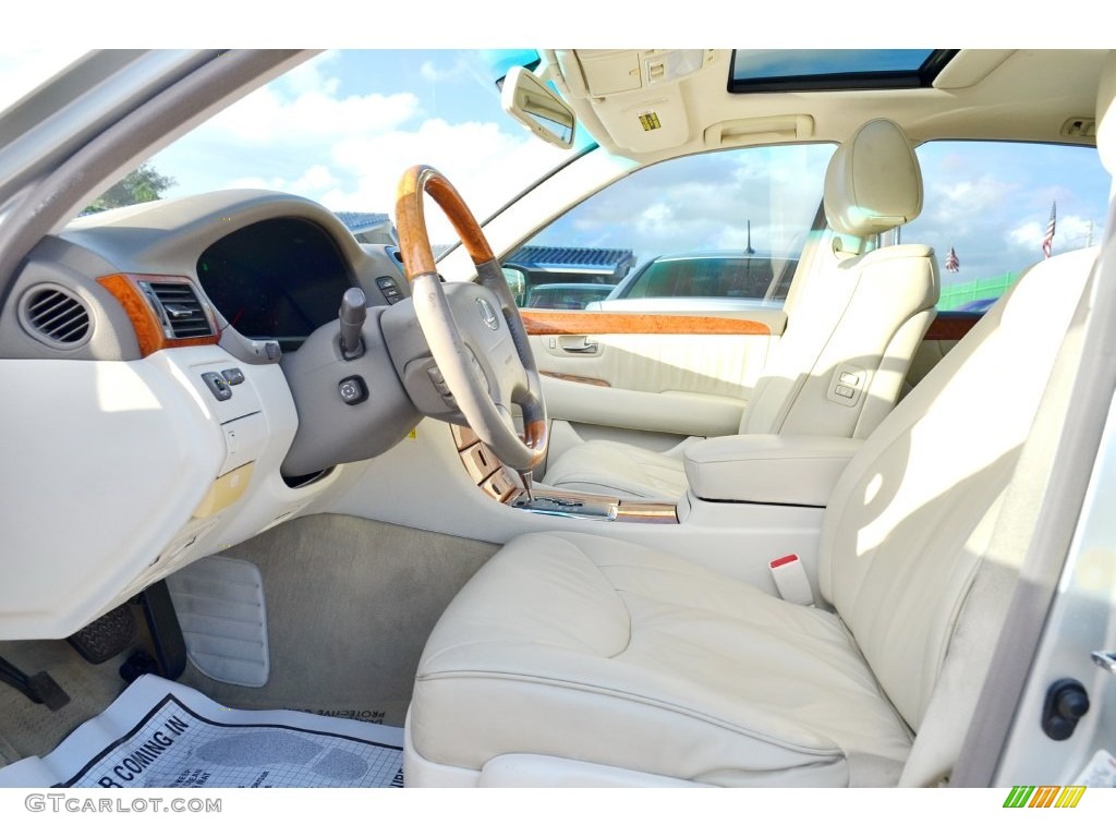 2002 LS 430 - Millennium Silver Metallic / Ecru Beige photo #12