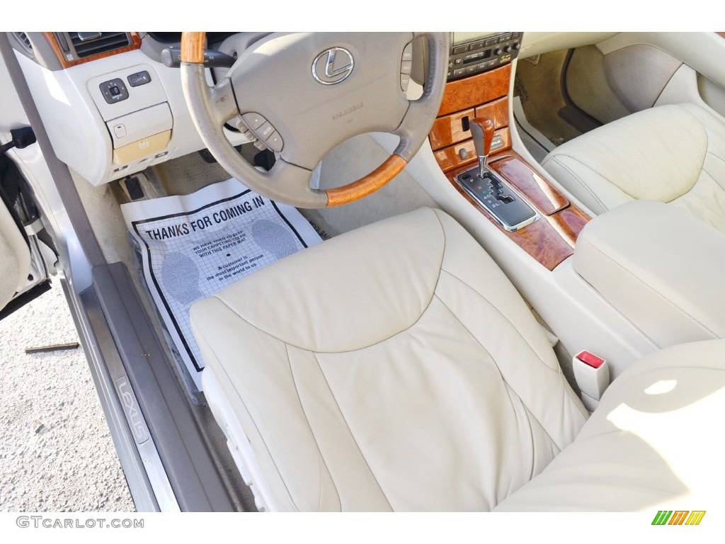 2002 LS 430 - Millennium Silver Metallic / Ecru Beige photo #18