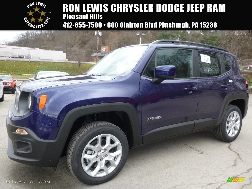 2016 Renegade Latitude 4x4 - Jetset Blue / Black photo #1