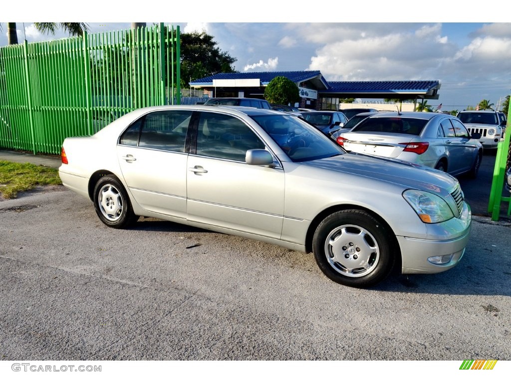 2002 LS 430 - Millennium Silver Metallic / Ecru Beige photo #34