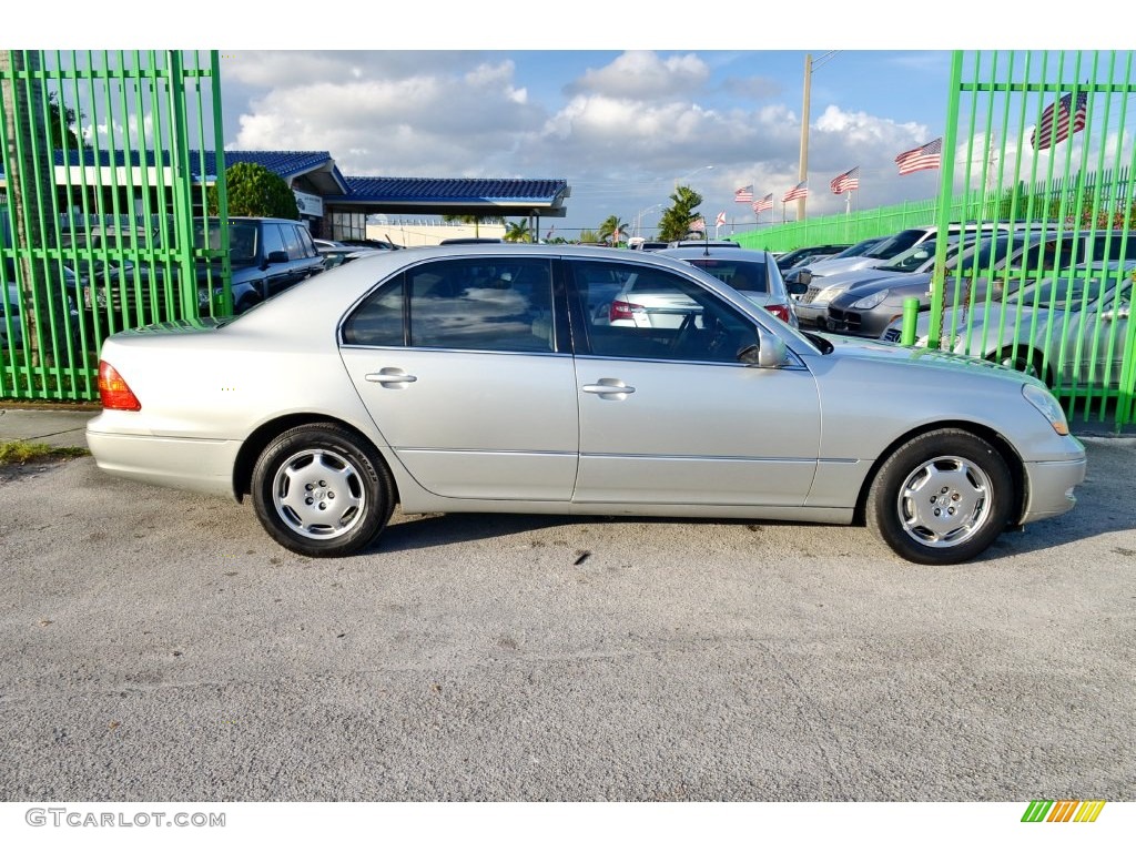2002 LS 430 - Millennium Silver Metallic / Ecru Beige photo #35